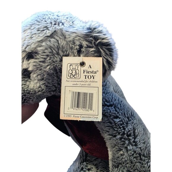 TC Dawson By Fiesta Fogarty Bear Plush Stuffed Animal 1995 Gray - Picture 8 of 10